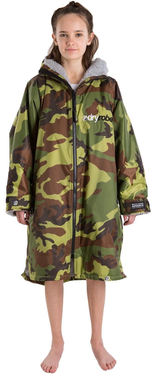 Dryrobe Advance Camo Childrens Long Sleeve Dryrobe