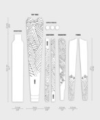 Image of Dyedbro Gravel Bike Frame Protection Kit - Stay Free
