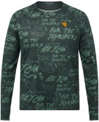 Image of Endura SingleTrack Long Sleeve Trail MTB Cycling Print Tech Tee