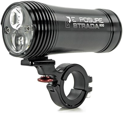 Exposure Strada 900 Road Specific Rechargeable Front Light Including Remote Switch With DayBright - 800 Lumens