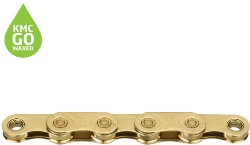 Image of KMC X-Flat 12/13 Speed Ti-N Gold Waxed 126L Chain