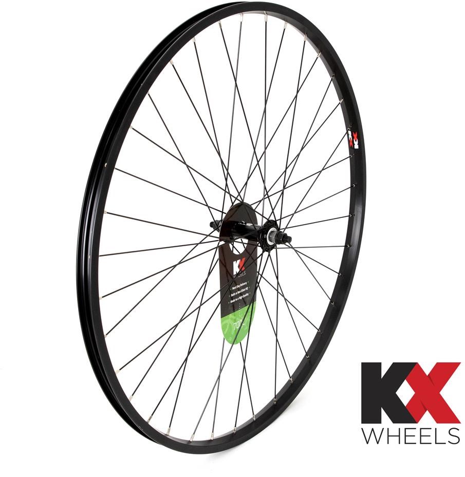 KX Wheels Hybrid Singlewall Solid Axle Rim Brake Front 700c Wheel