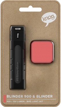Knog Blinder Pro 900 & Blinder 100 USB Rechargeable Bike Light Set