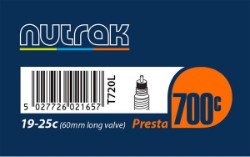 Image of Nutrak 700c Inner Tube 60mm Long Presta Valve