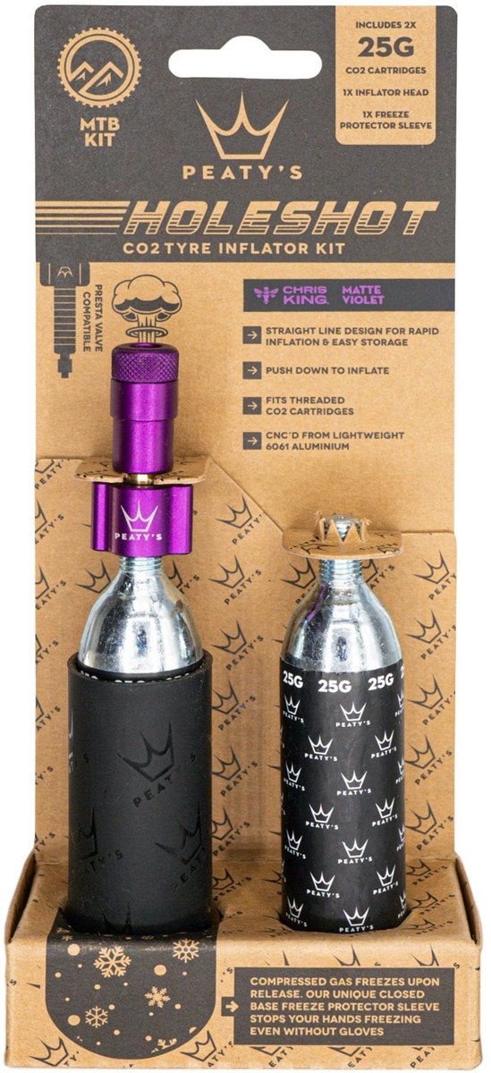 Peatys Holeshot MTB 25g CO2 Tyre Inflator