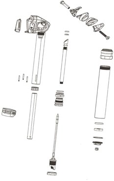 RockShox Seatpost Spare Parts Clamp Nut And Bolt Kit - Reverb