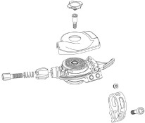 Image of SRAM Eagle 90 Shift Lever Trigger Cover Kit Including 4 Screws