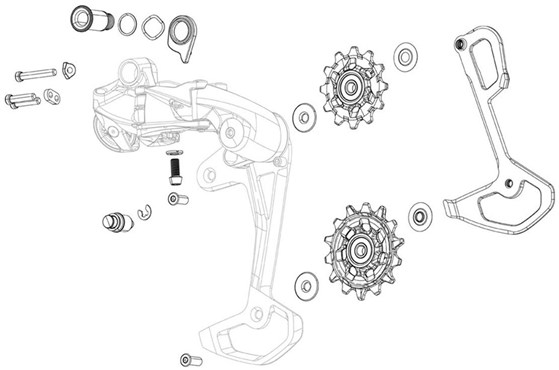 SRAM Rear Derailleur Pulley Kit X9/X7/GX 2X10 Type2 QTY 2