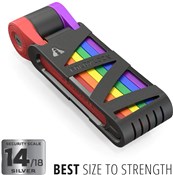 Image of Seatylock Foldylock Compact Folding Bike Lock - Pride Edition