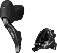 Image of Shimano BL-RX825 GRX Hydraulic Disc Brake Lever Bled Left Rear with BR-RX820 Calliper