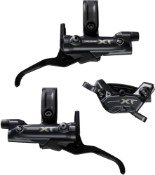 Image of Shimano BR-M8220/BL-M8200 XT 4 Pot Bled Brake Levers and Callipers