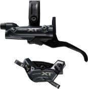 Image of Shimano BR-M8220/BL-M8200 XT 4 pot bled brake lever/post mount calliper
