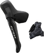 Image of Shimano GRX BL-RS717/BR-RX410 bled hydraulic disc brake lever LH rear