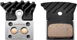 Image of Shimano L04c Disc Brake Pads, Alloy Backed With Cooling Fins, Metal Sintered