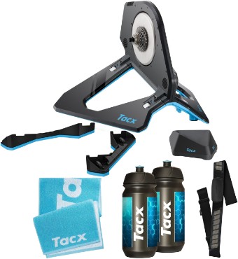 Tacx Neo 2T Smart Trainer with Free Motion Plates and HRM Bundle